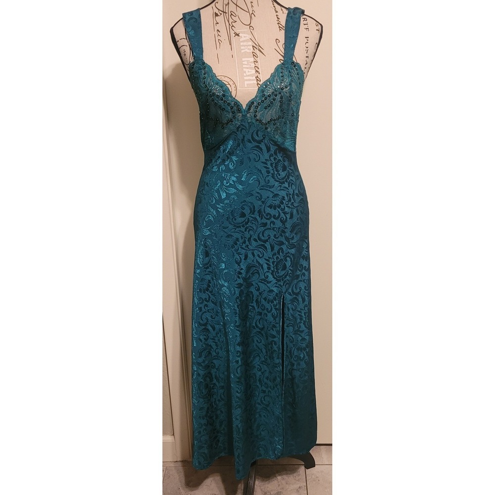 Victoria's Secret Teal Lace Maxi Dress